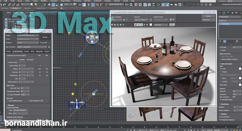 طراحی دکوراسیون با نرم افزار 3D Max