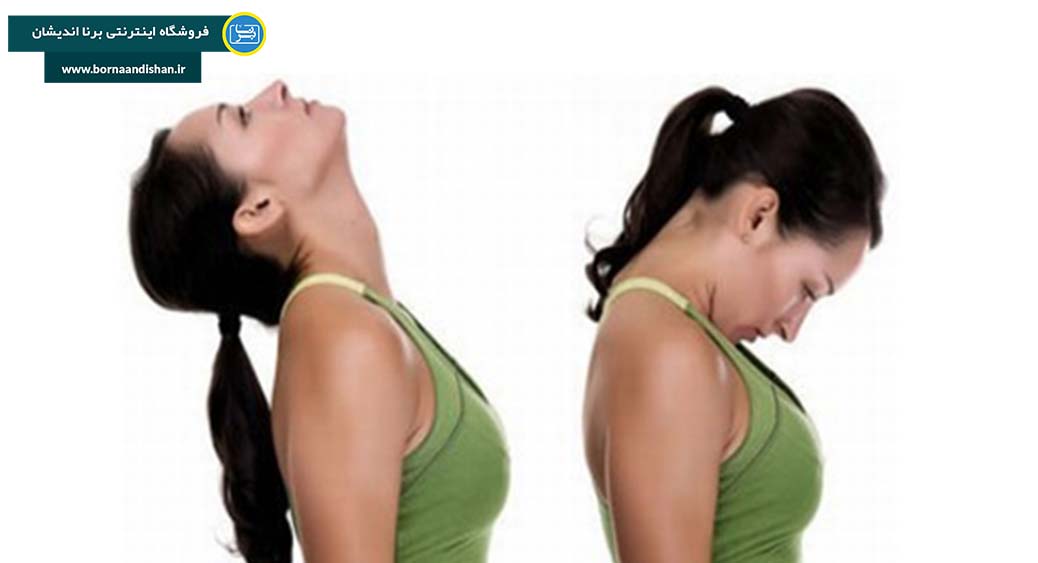 حرکت خم کردن گردن به جلو برای تقویت عضلات گردن