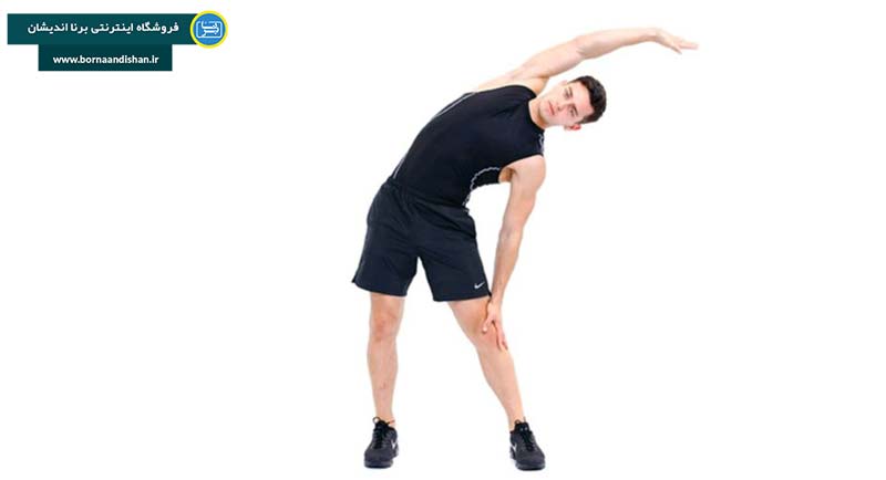 تقویت عضلات زیر بغل با حرکت حرکت کششی از پهلو ایستاده